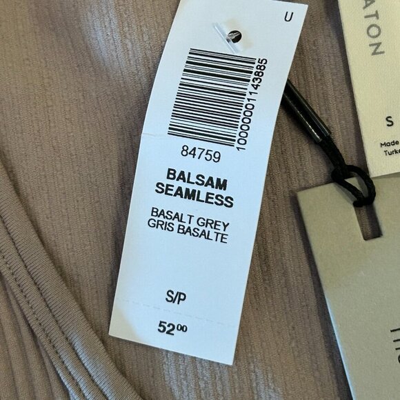 NWT Babaton Sculpt Ribbed Scoop Neck Cropped Longsleeve Size Small Seamless - Picture 5 of 8